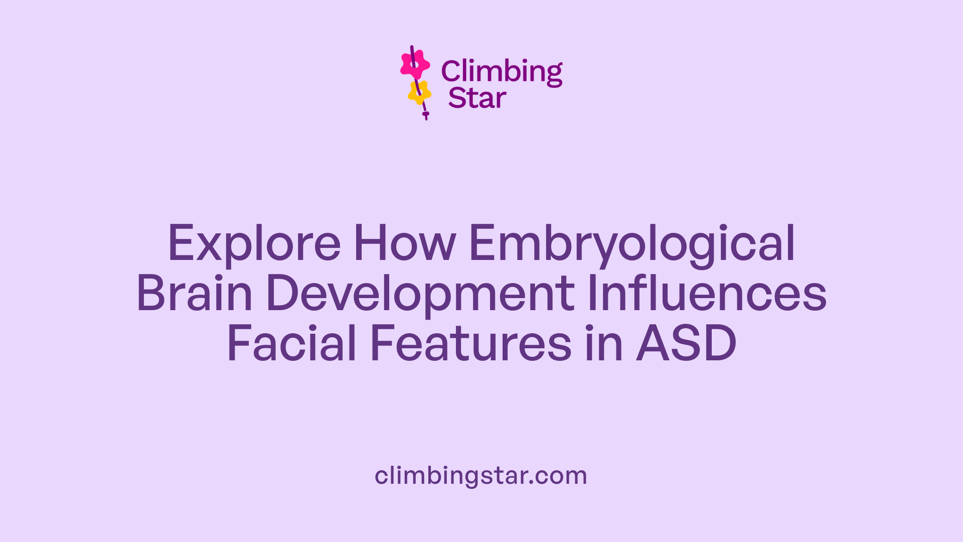 Explore How Embryological Brain Development Influences Facial Features in ASD