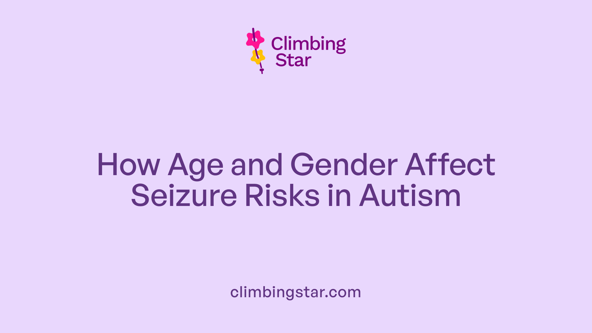 How Age and Gender Affect Seizure Risks in Autism