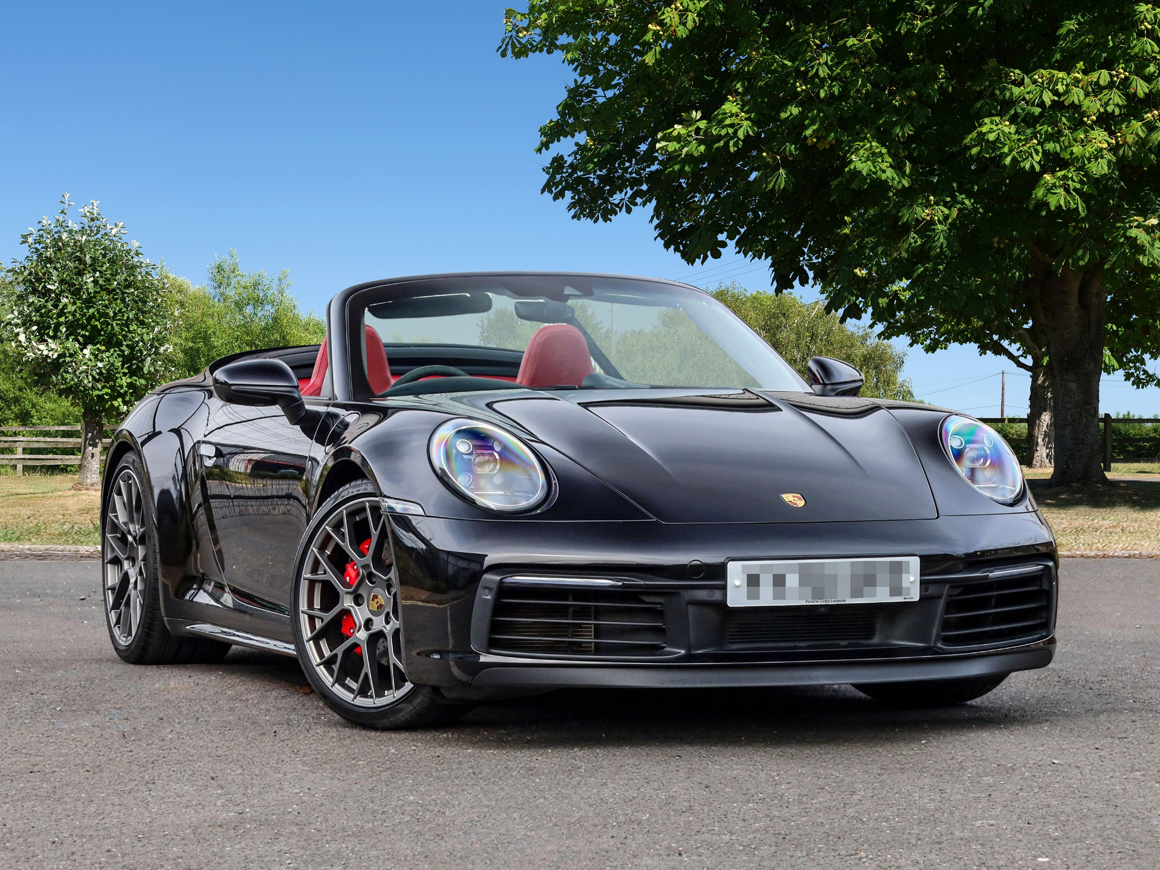 Black Porsche 911 Digital Backdrop