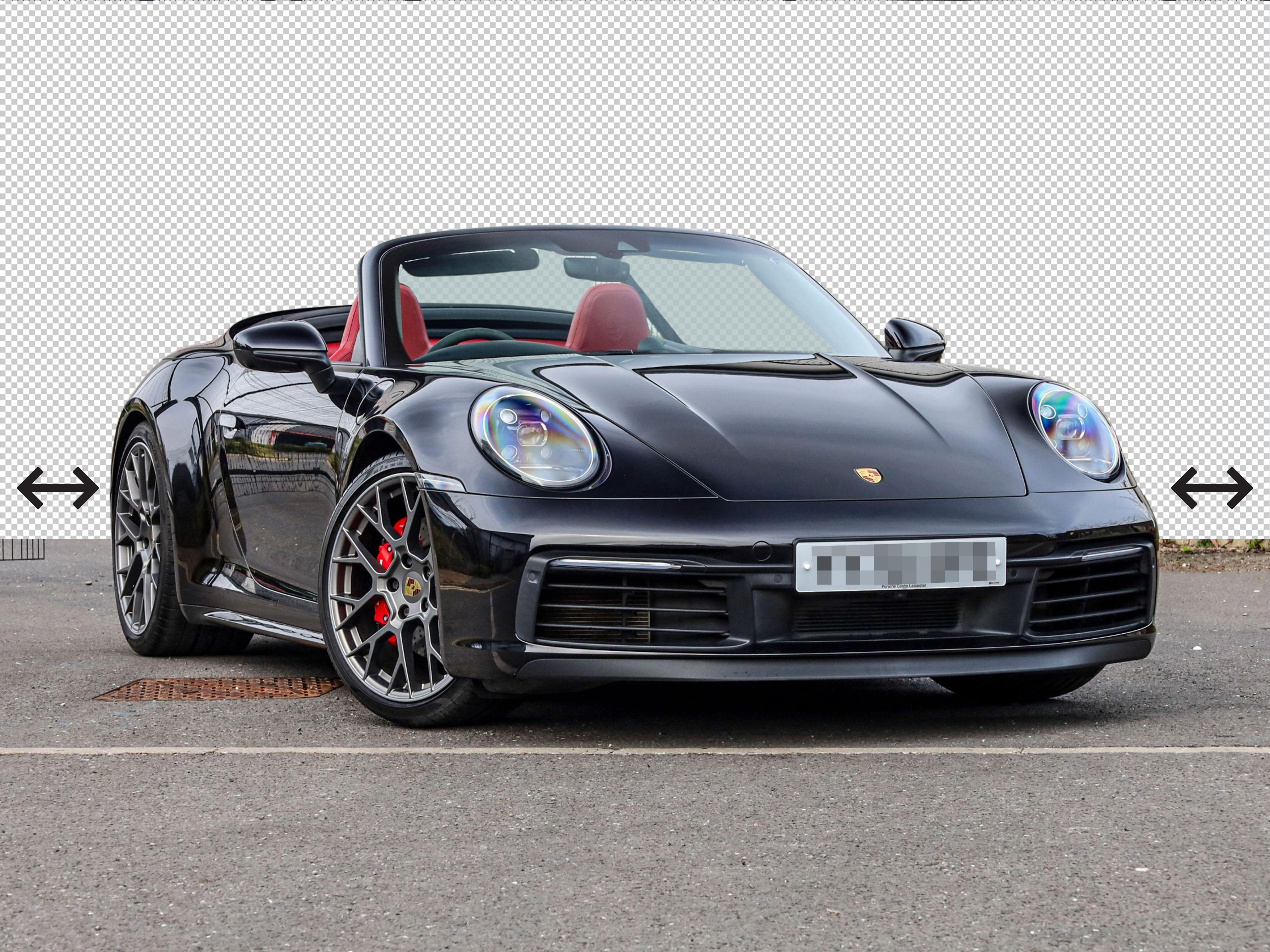 Black Porsche 911 Image Resize
