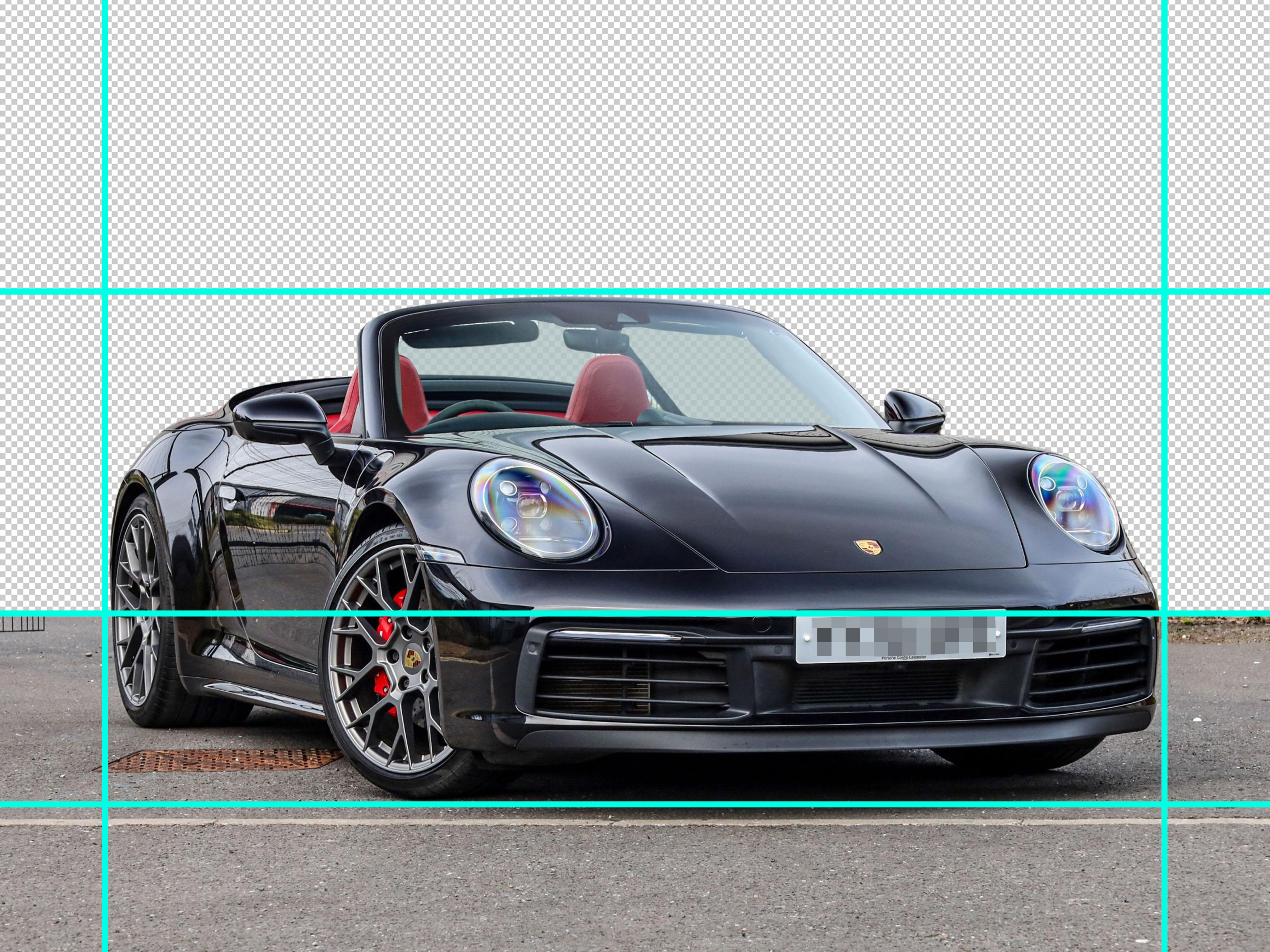 Black Porsche 911 Smart Positioning