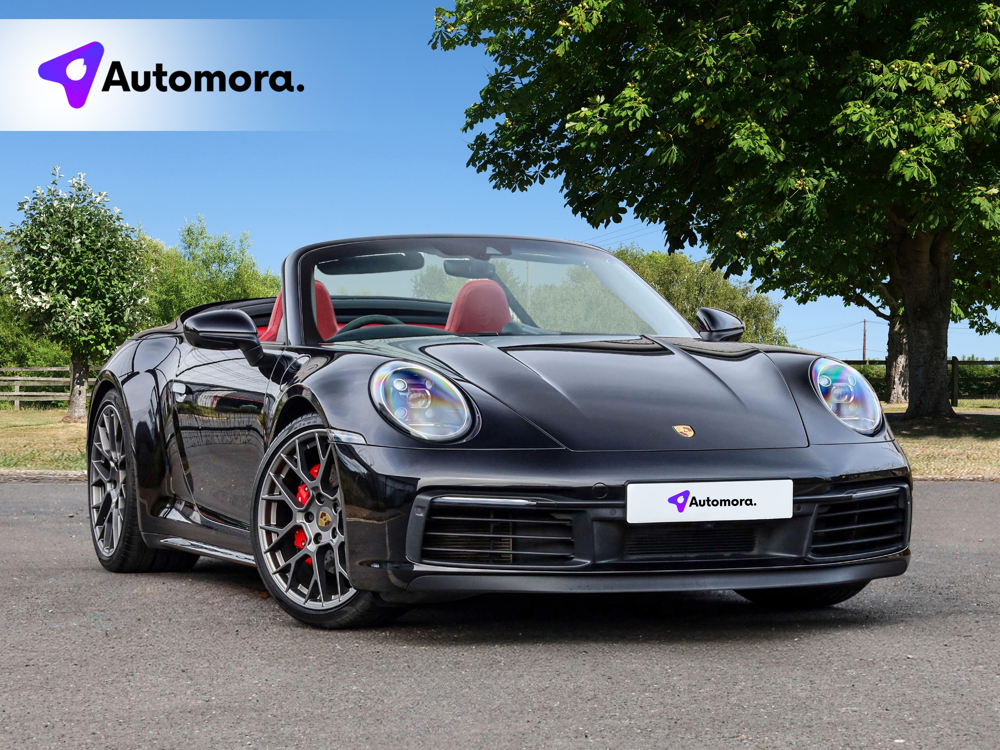 Black Porsche 911 Digital Backdrop and Branding / Logo