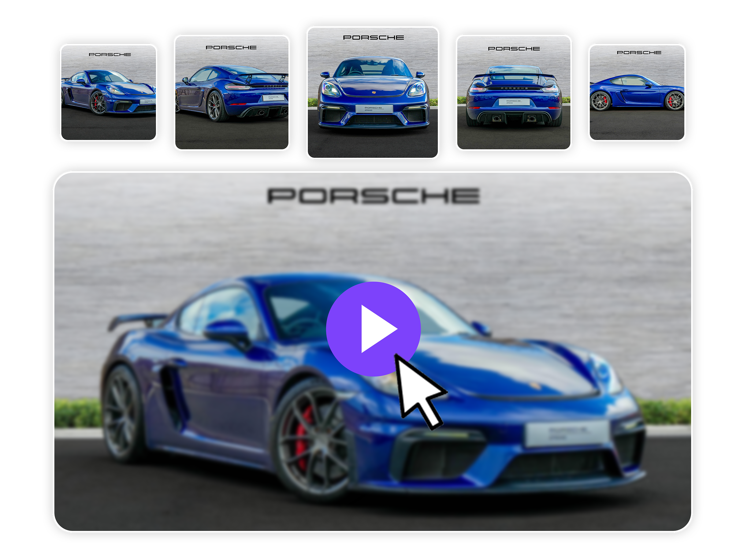 Porsche GT4 Image to Video example
