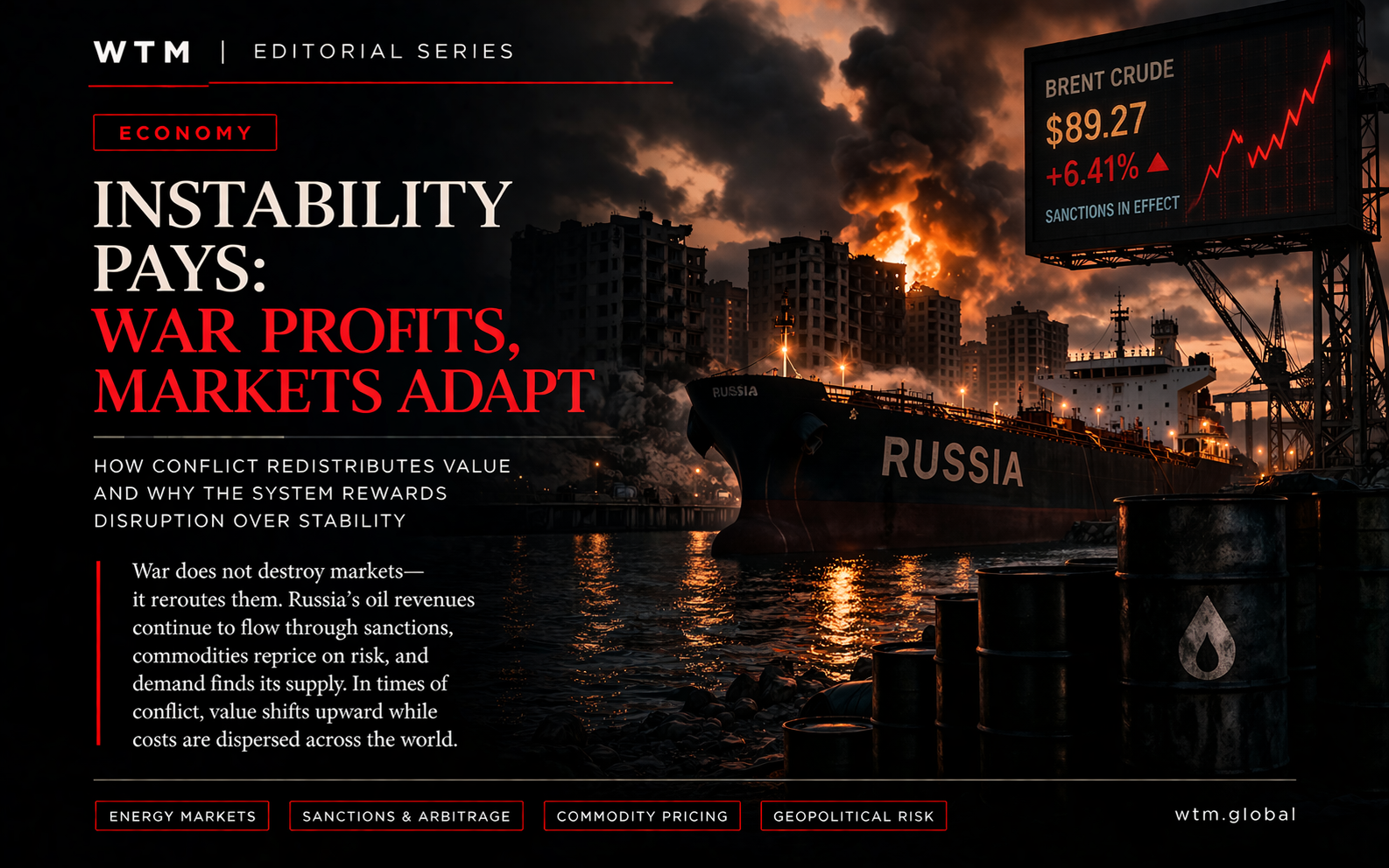 Instability Pays - The Economics Of Conflicts Profits