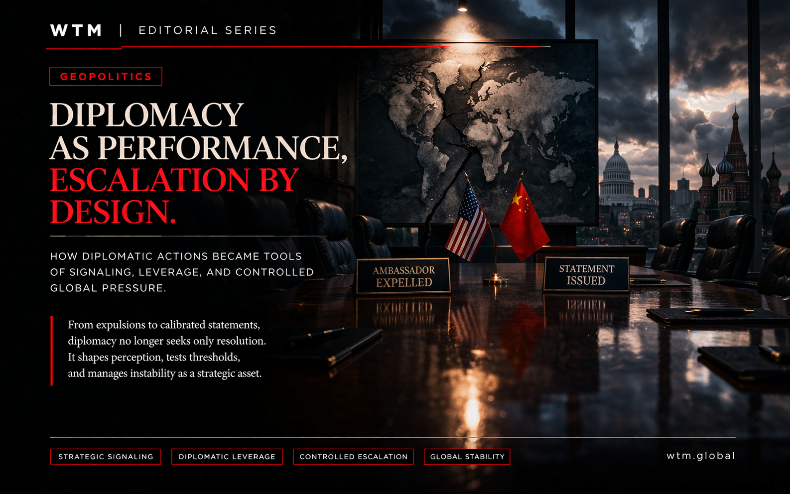 Diplomacy Is No Longer Peaceful — IT IS PERFORMED POWER