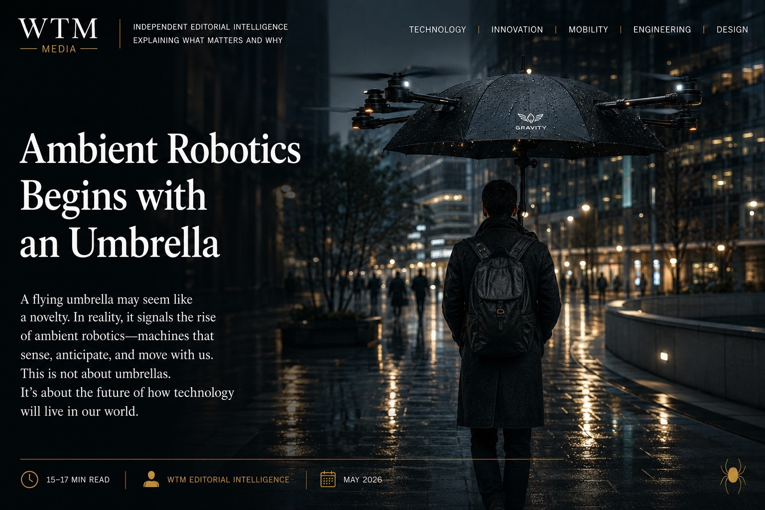Ambient Robotics Begins with an Umbrella