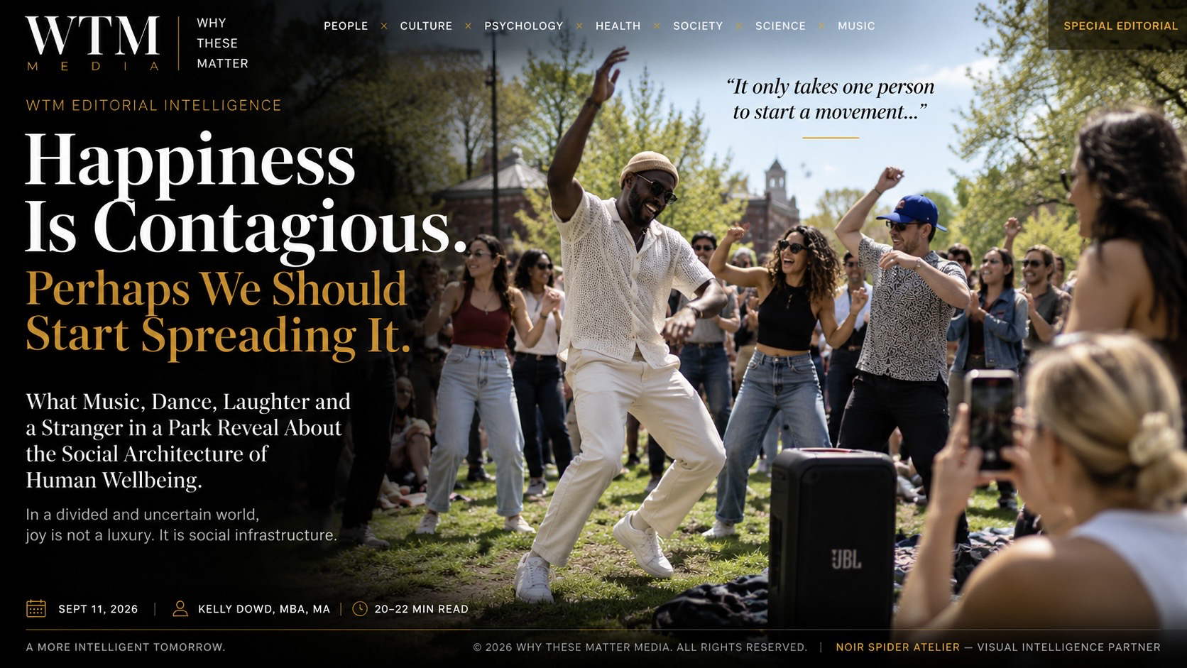 Happiness Is Contagious, Perhaps We Should Start Spreading It