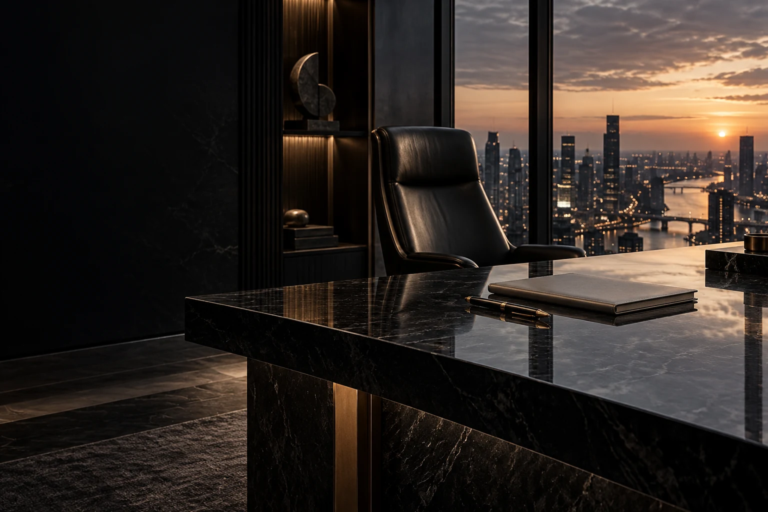 WTM conceptual executive desk artwork