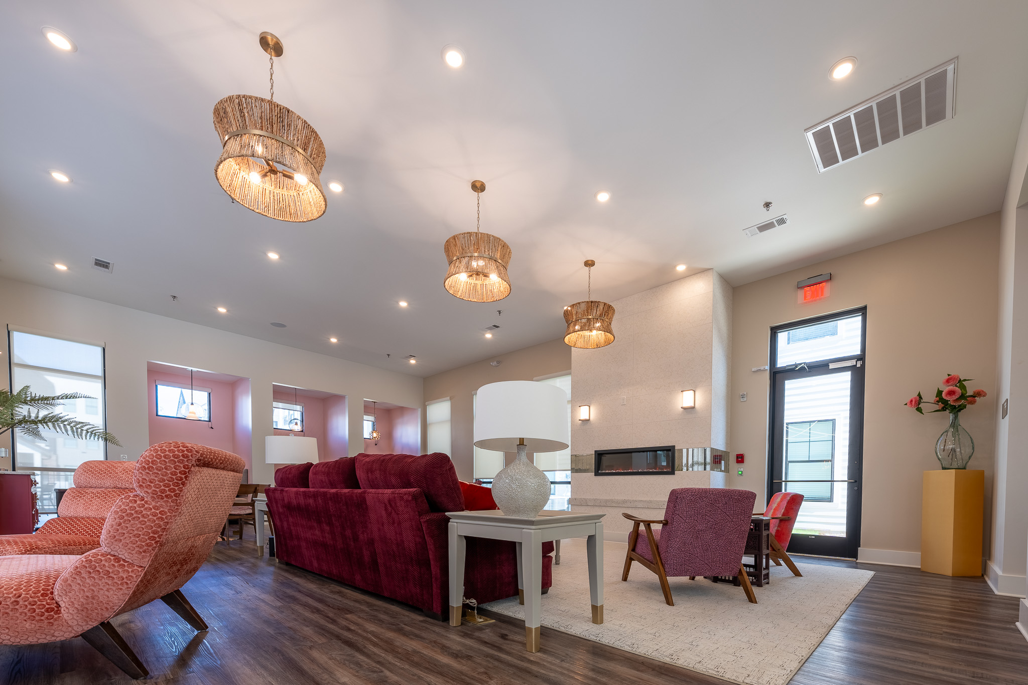 lounge with chairs and table