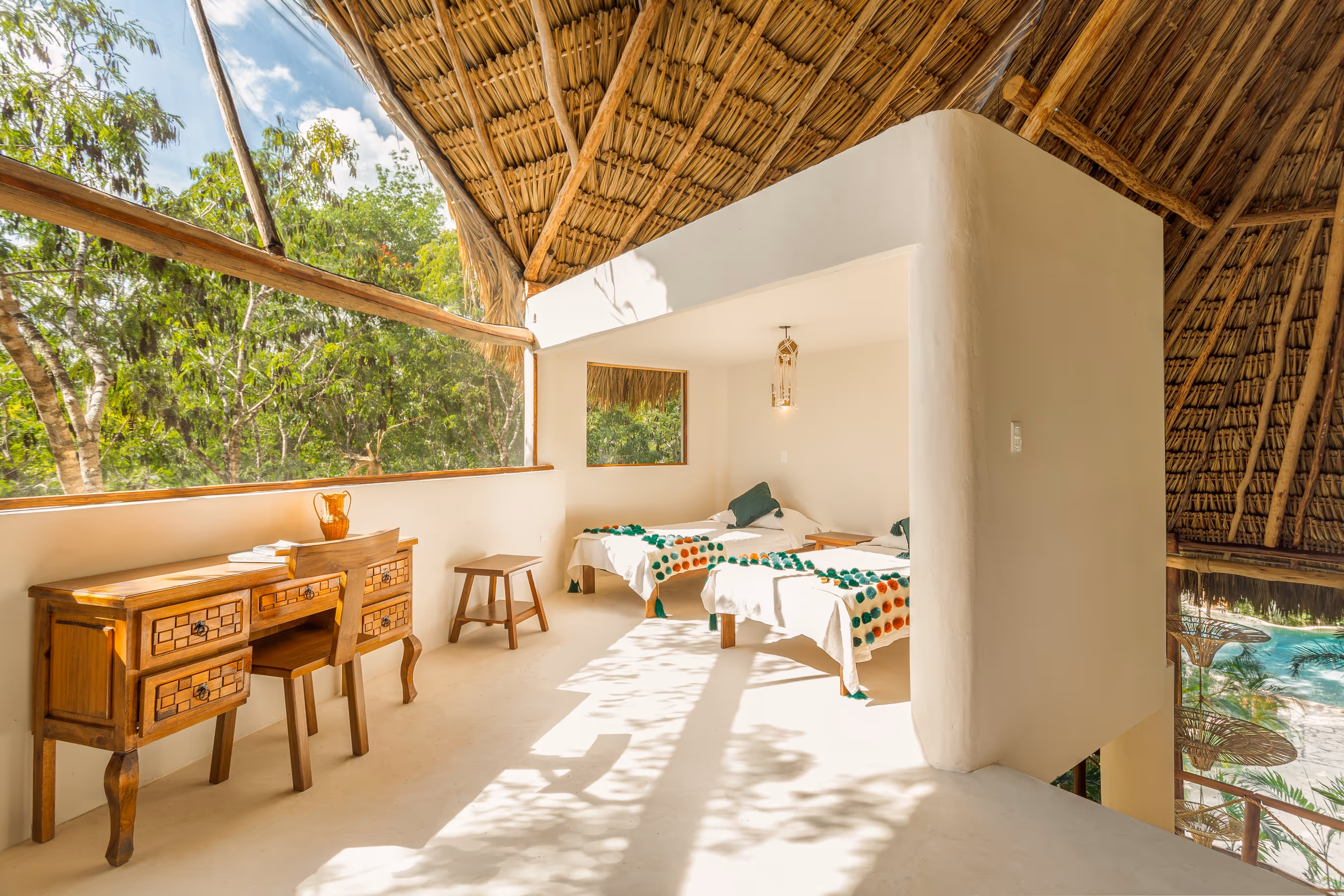 Interior photo of the retreat