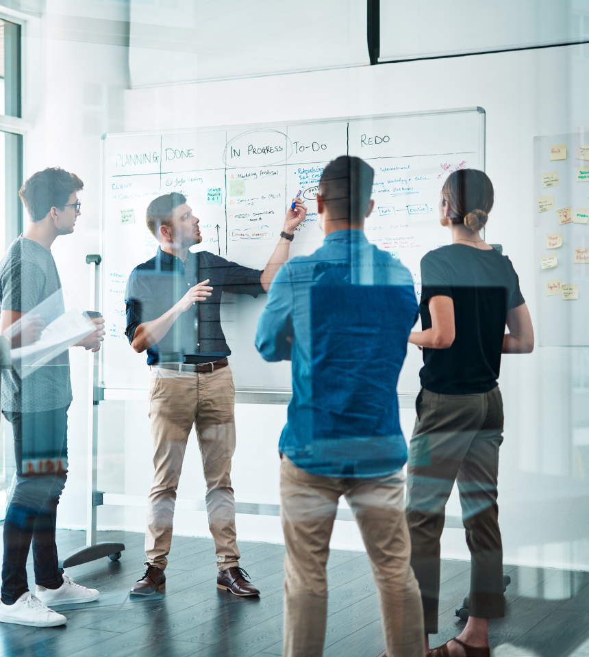 Franchise office meeting