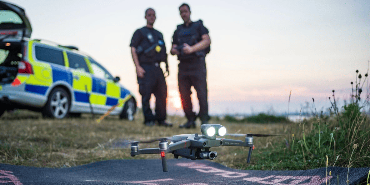 Police et drone
