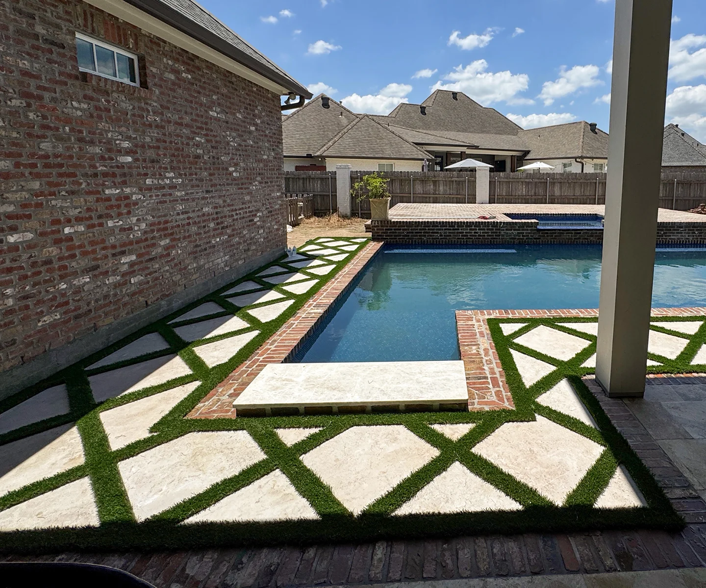 decorative residential artificial turf