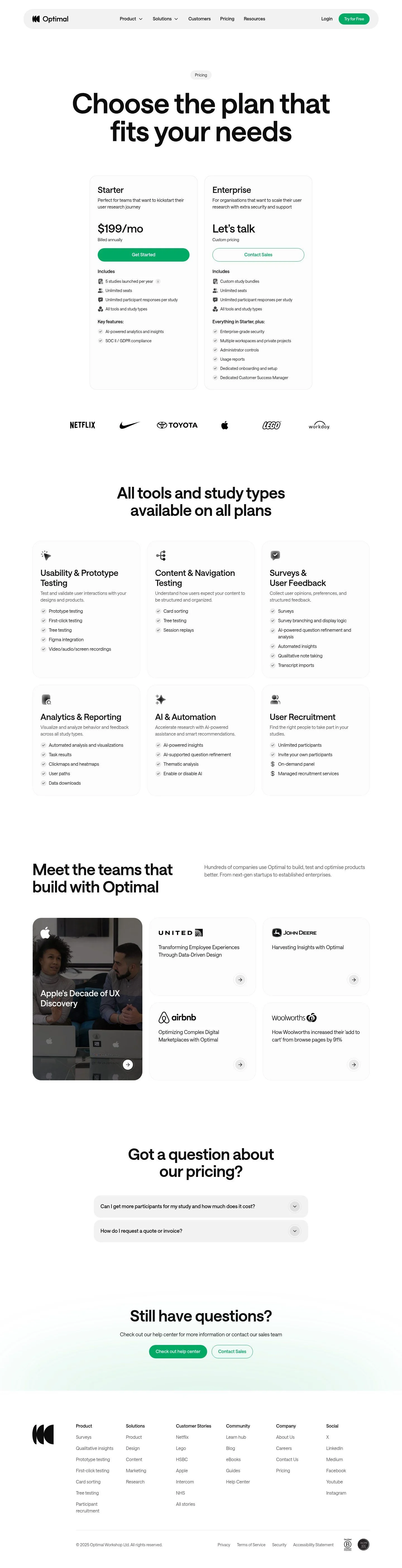 Optimal Workshop