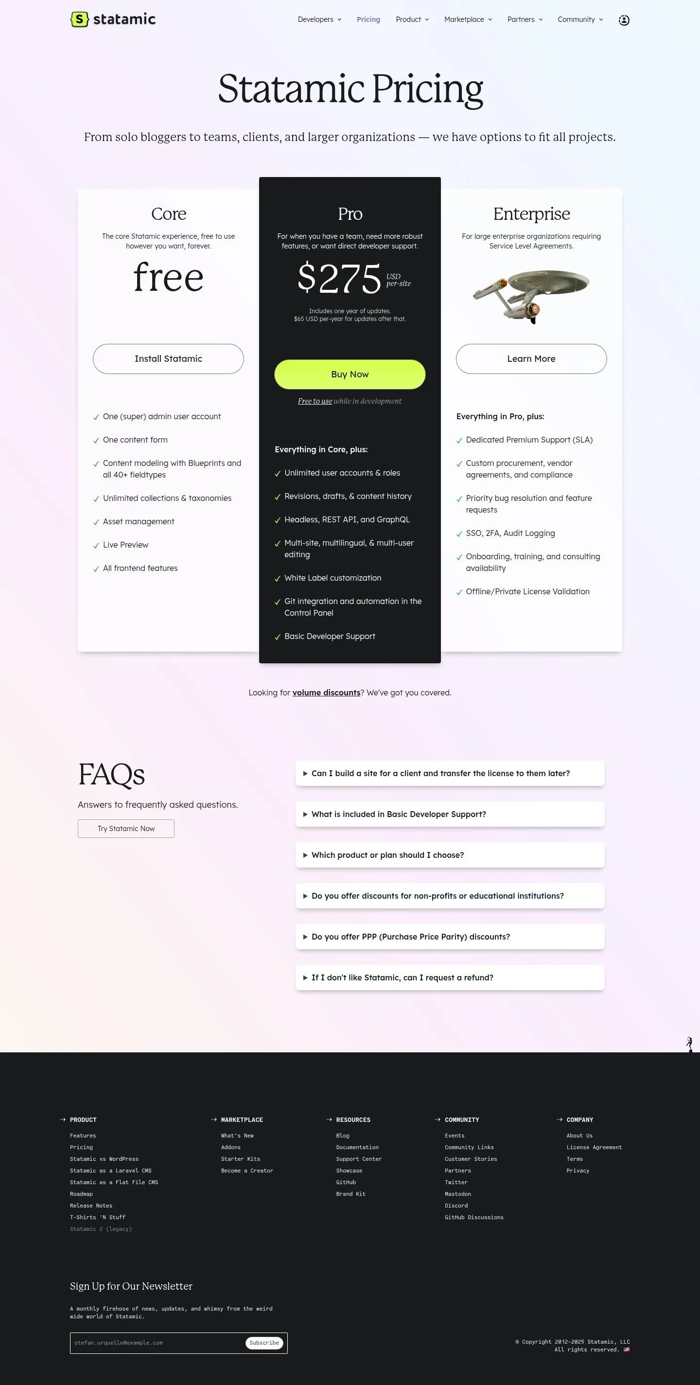 Link to pricing page details
