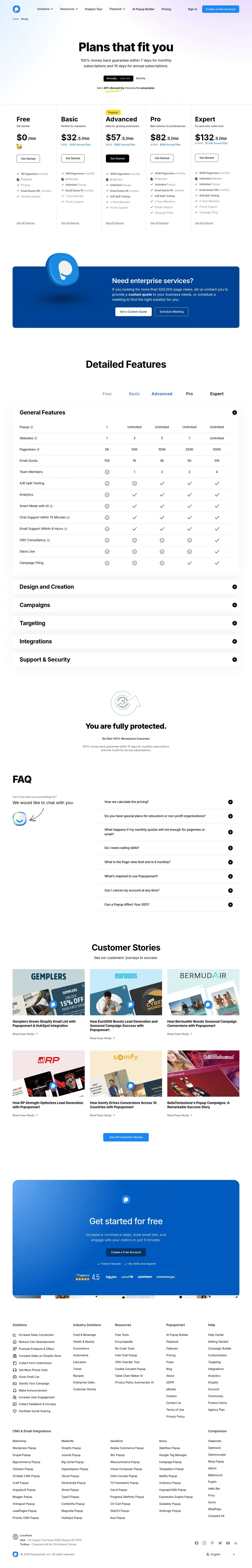 Link to pricing page details