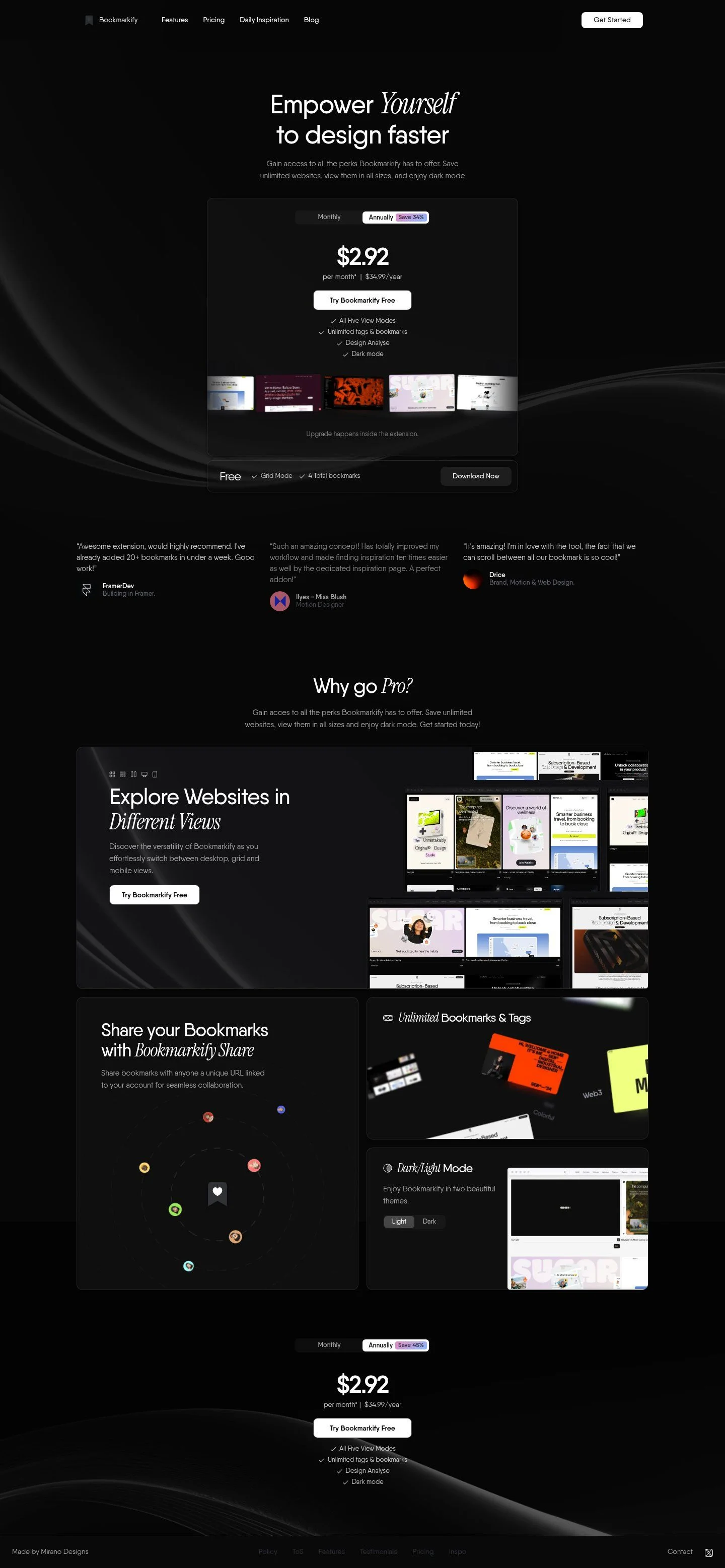 Link to pricing page details