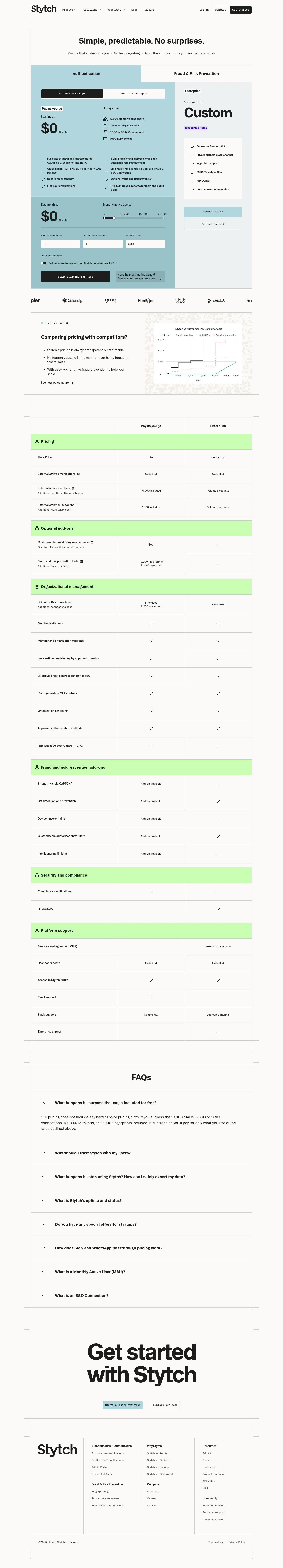 Link to pricing page details