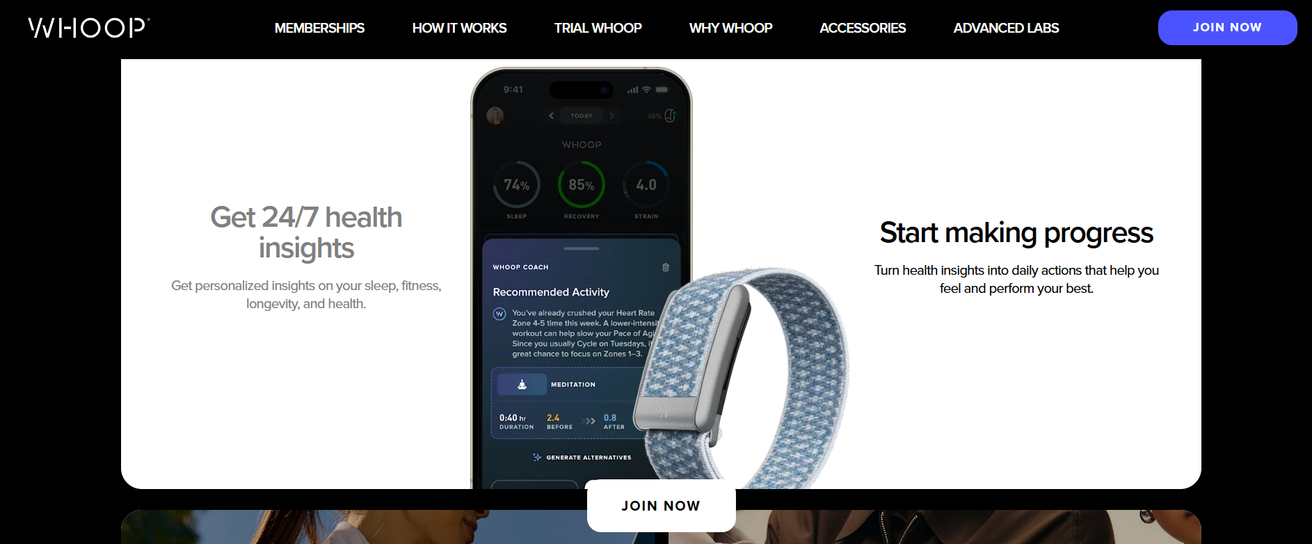 Whoop fitness tracker