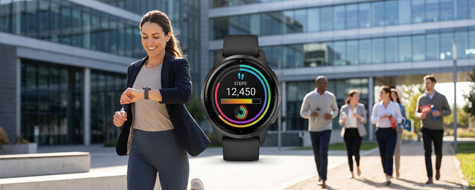 Garmin Venu workplace wellness step challenge