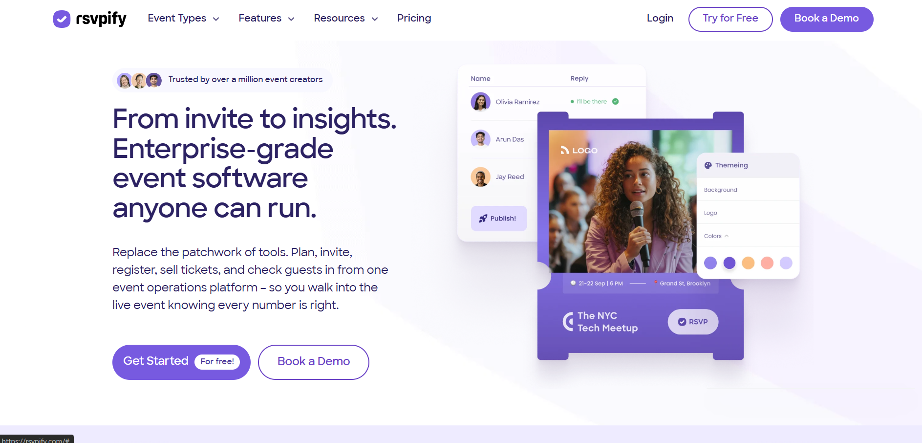 RSVPify landing page