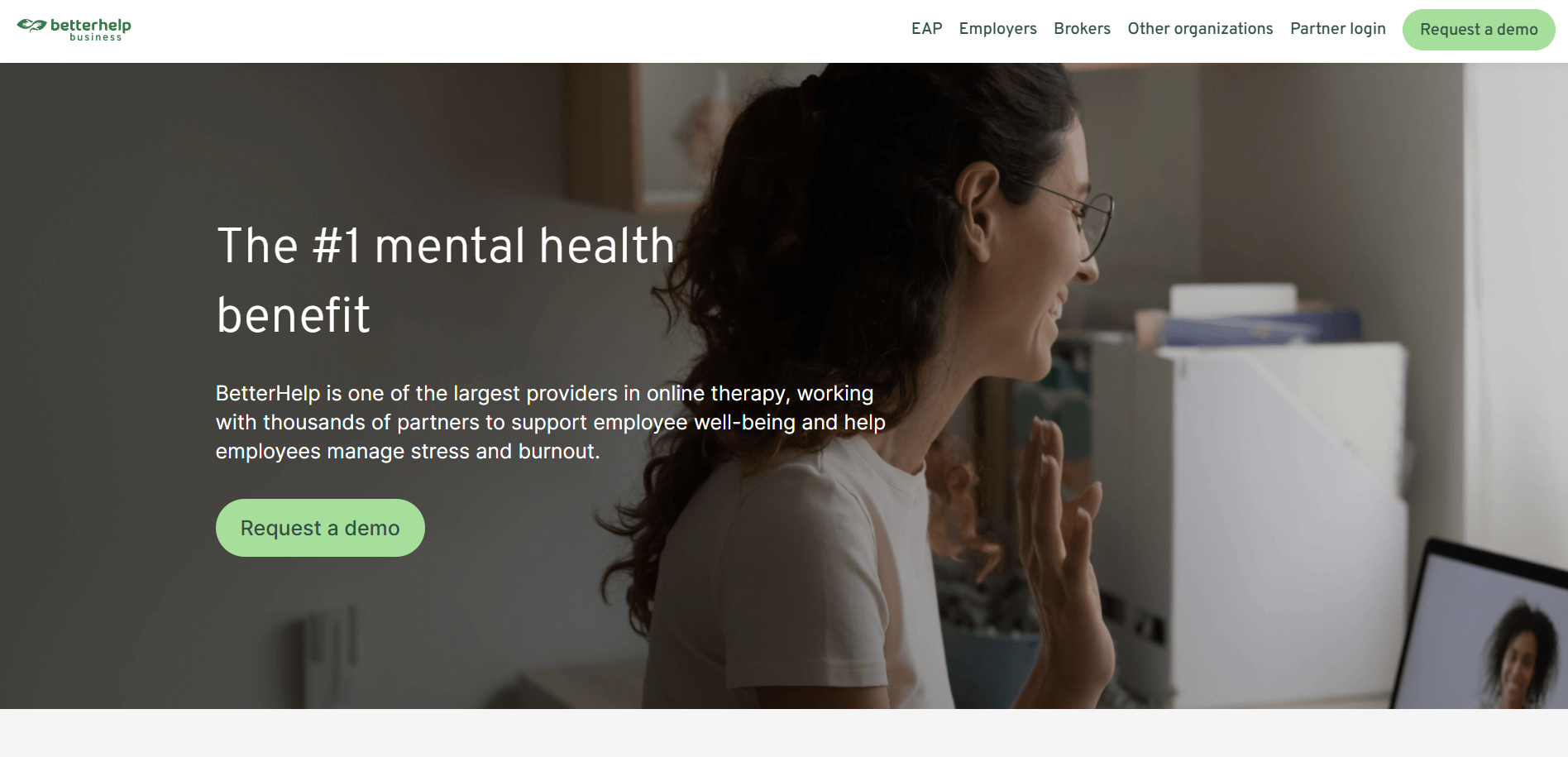 BetterHelp for Teams mental wellness app for employers