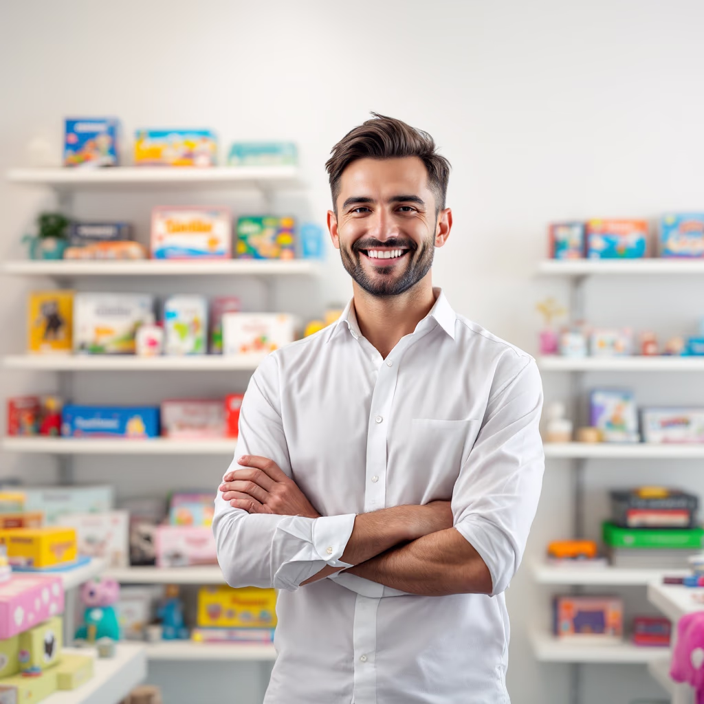 [team] image of store owner or staff (toys & game store)