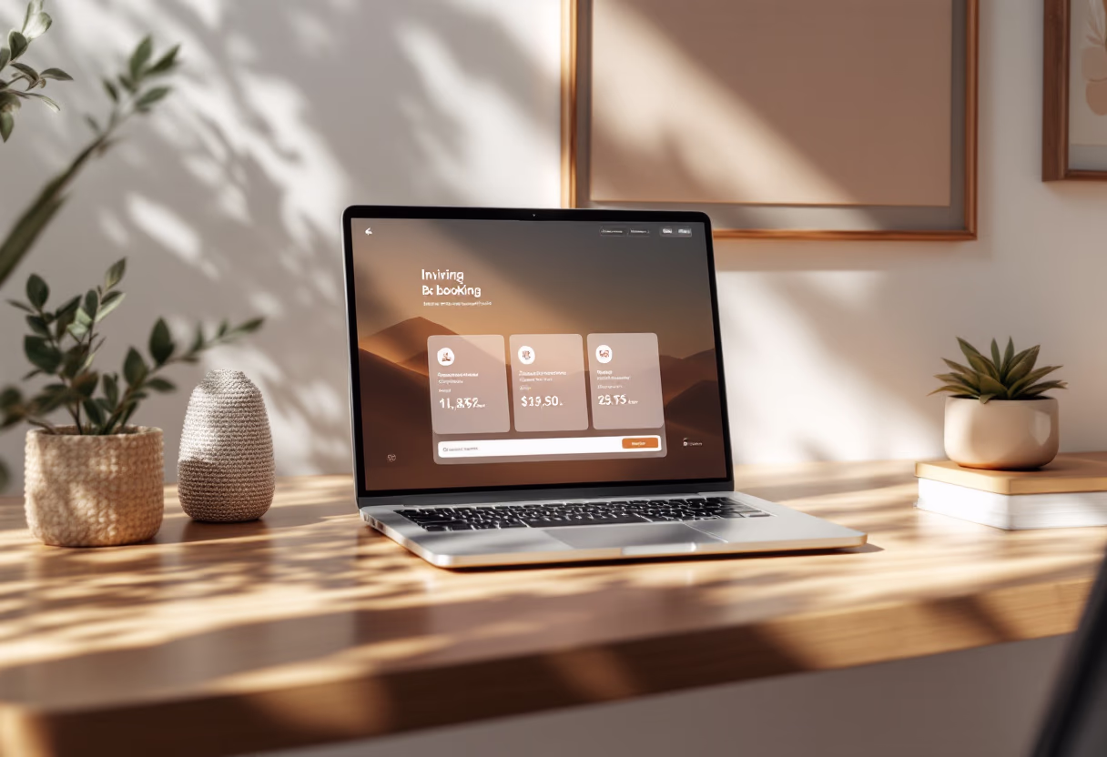 image of seamless booking process (for a travel tech)