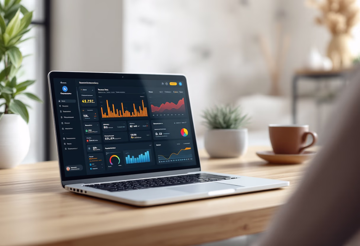image of analytics dashboard interface (for an erp company)