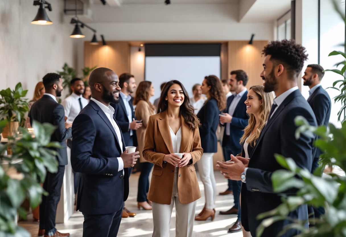 image of networking event attendees (for a legal tech)