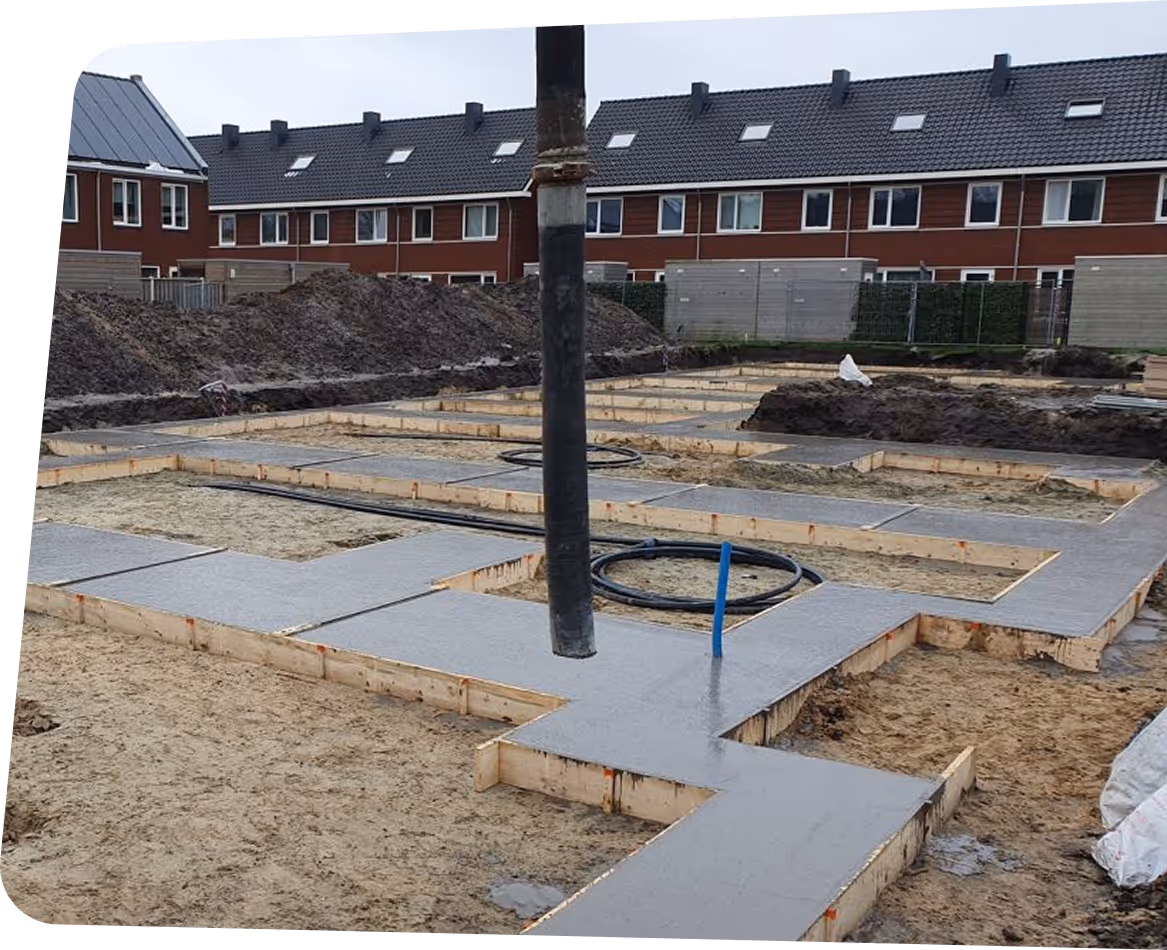 fundering gestort door Koster betonwerken