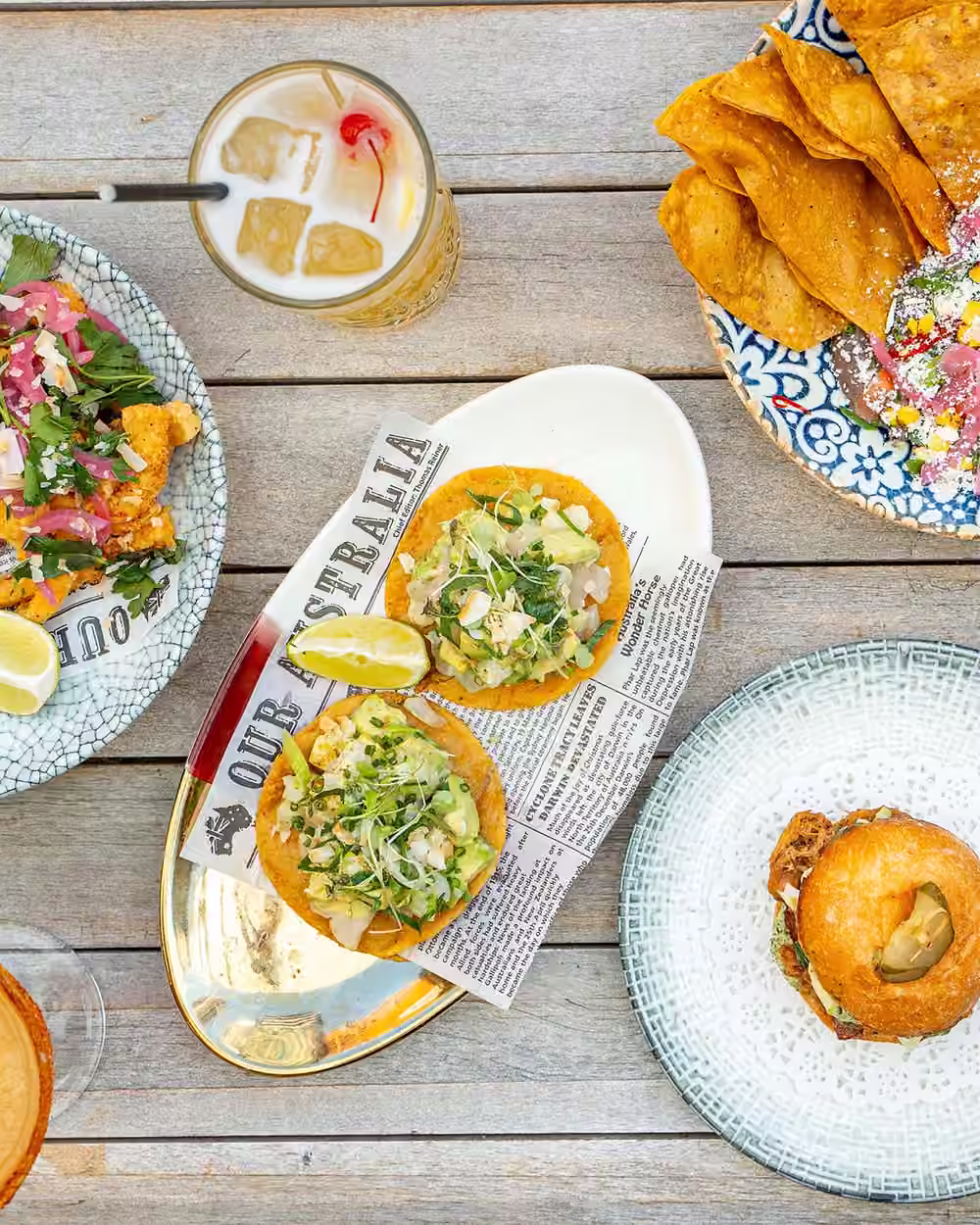 Caribbean-inspired share plates from the BAHA food menu