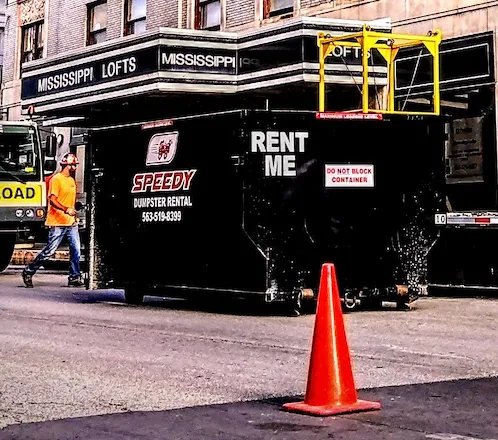 Speedy dumpster rental service 