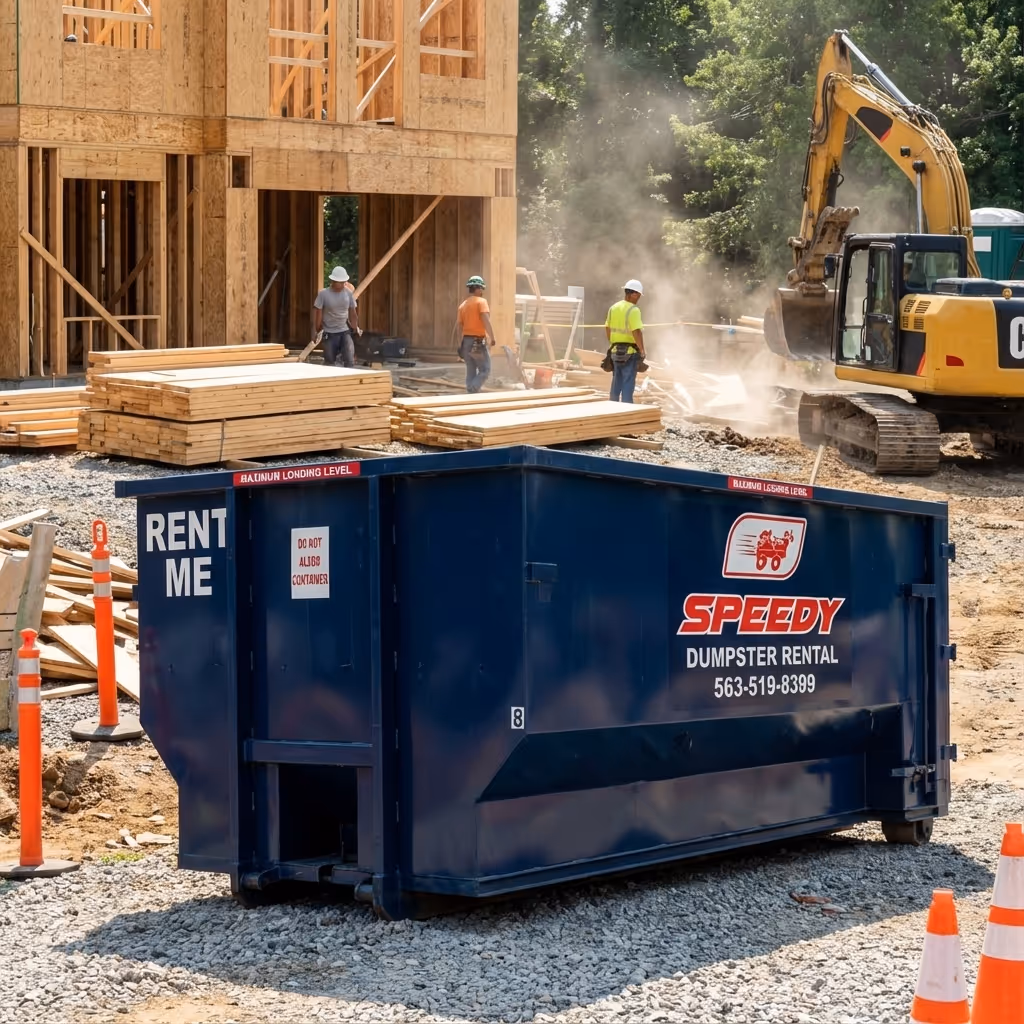 Speedy dumpster rental service 