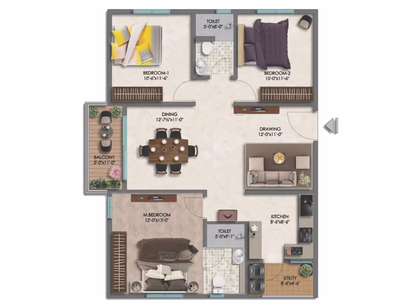 Prestige Autumn Leaves Floor Plan
