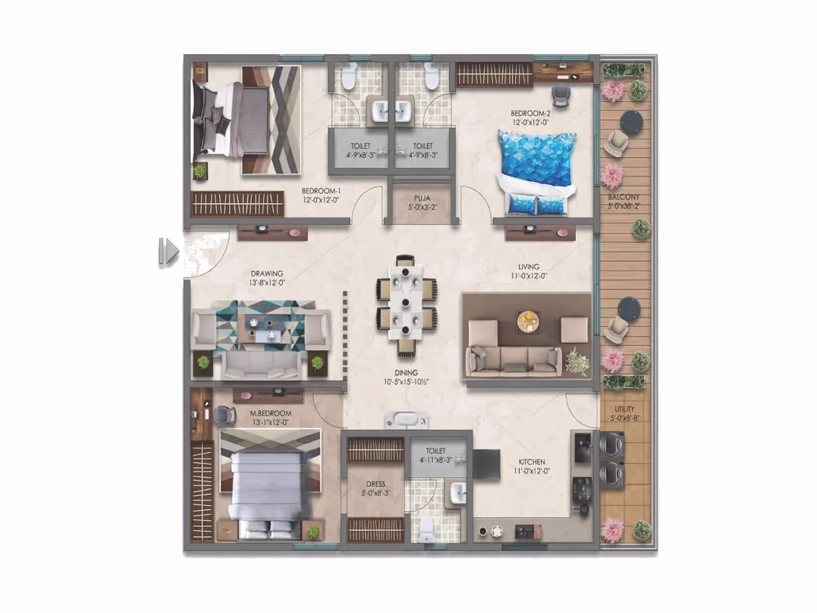Prestige Autumn Leaves Floor Plan