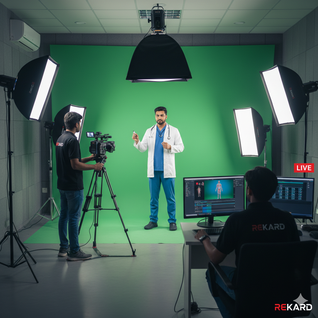 image of students collaborating on a digital project in a technology lab