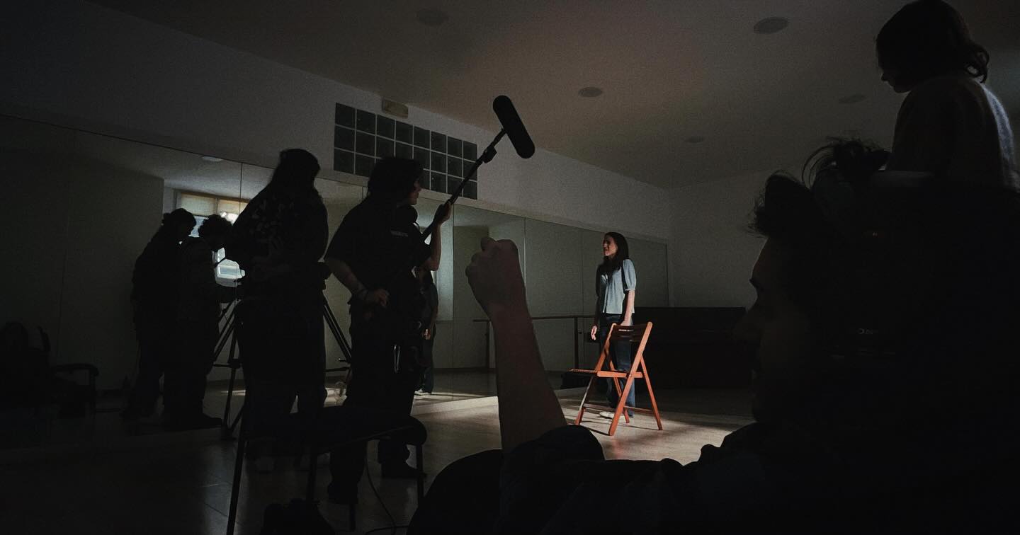 Students on set
