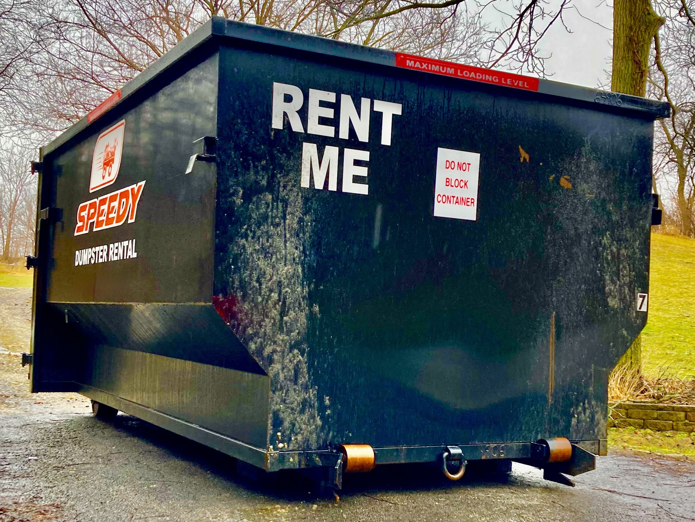 Speedy dumpster rental service 