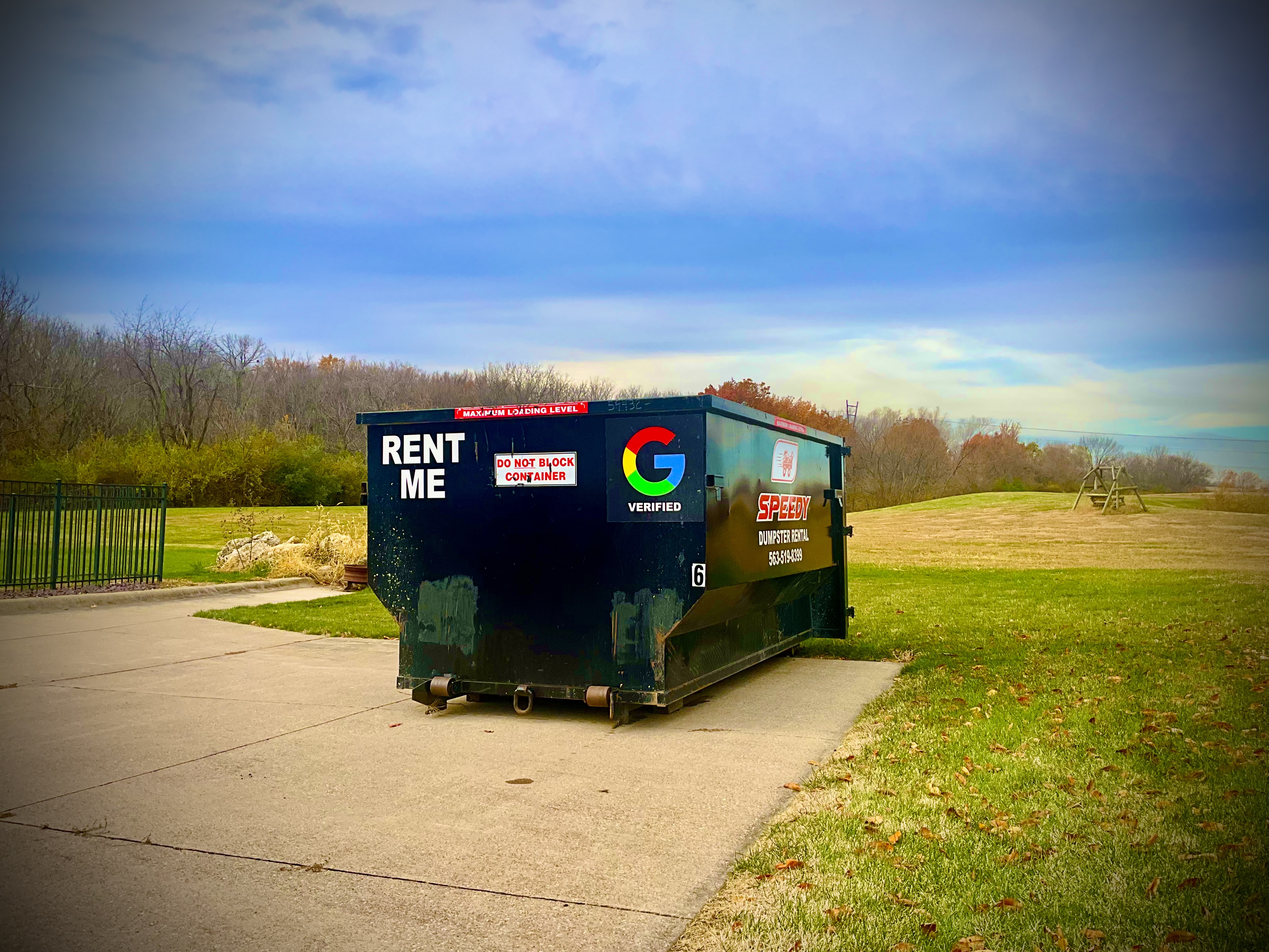 Speedy dumpster rental service 