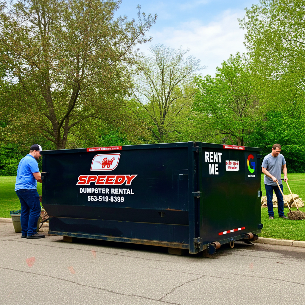 Speedy dumpster rental service 