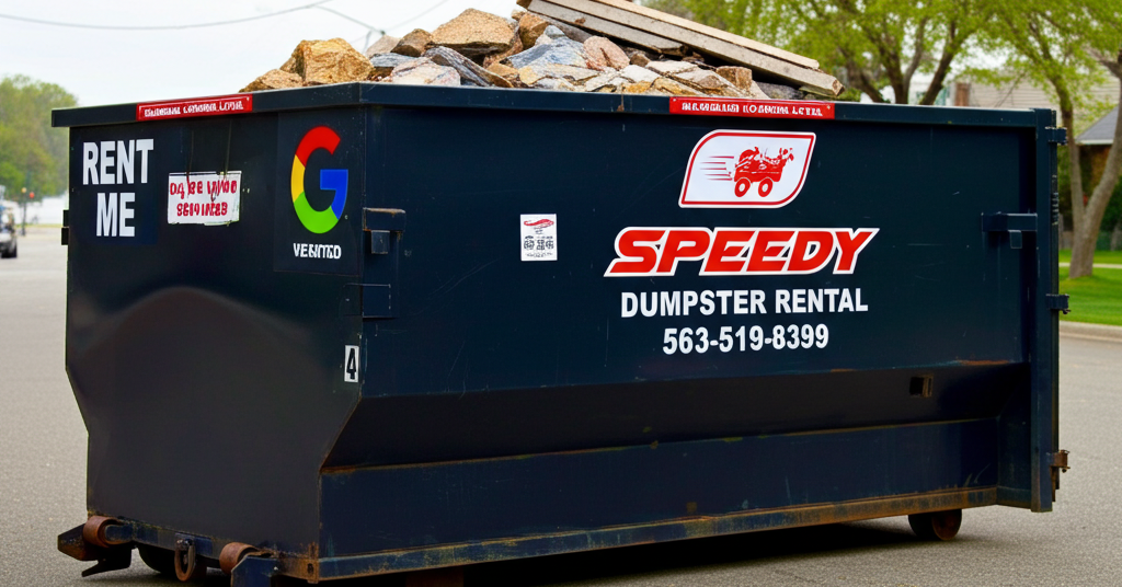 Speedy dumpster rental service