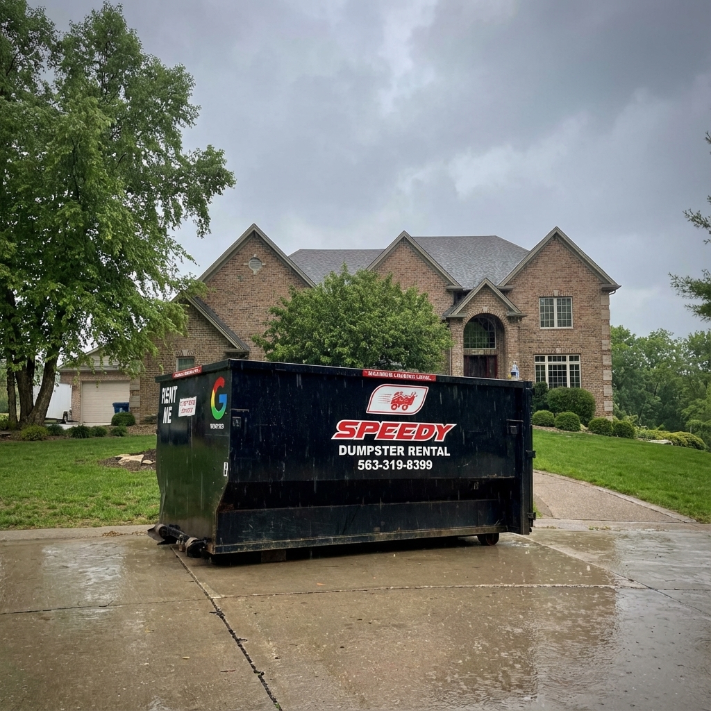 Speedy dumpster rental service 