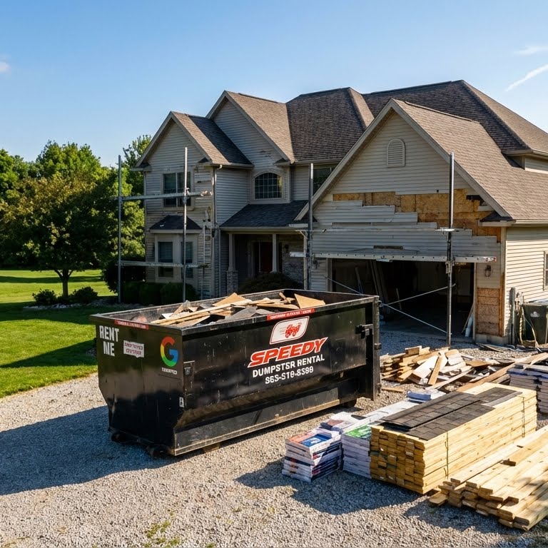 Speedy dumpster rental service