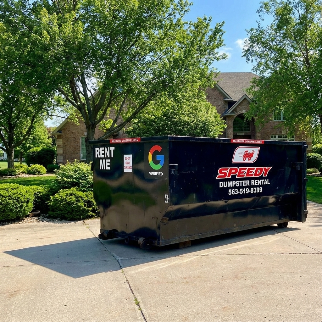 Speedy dumpster rental service