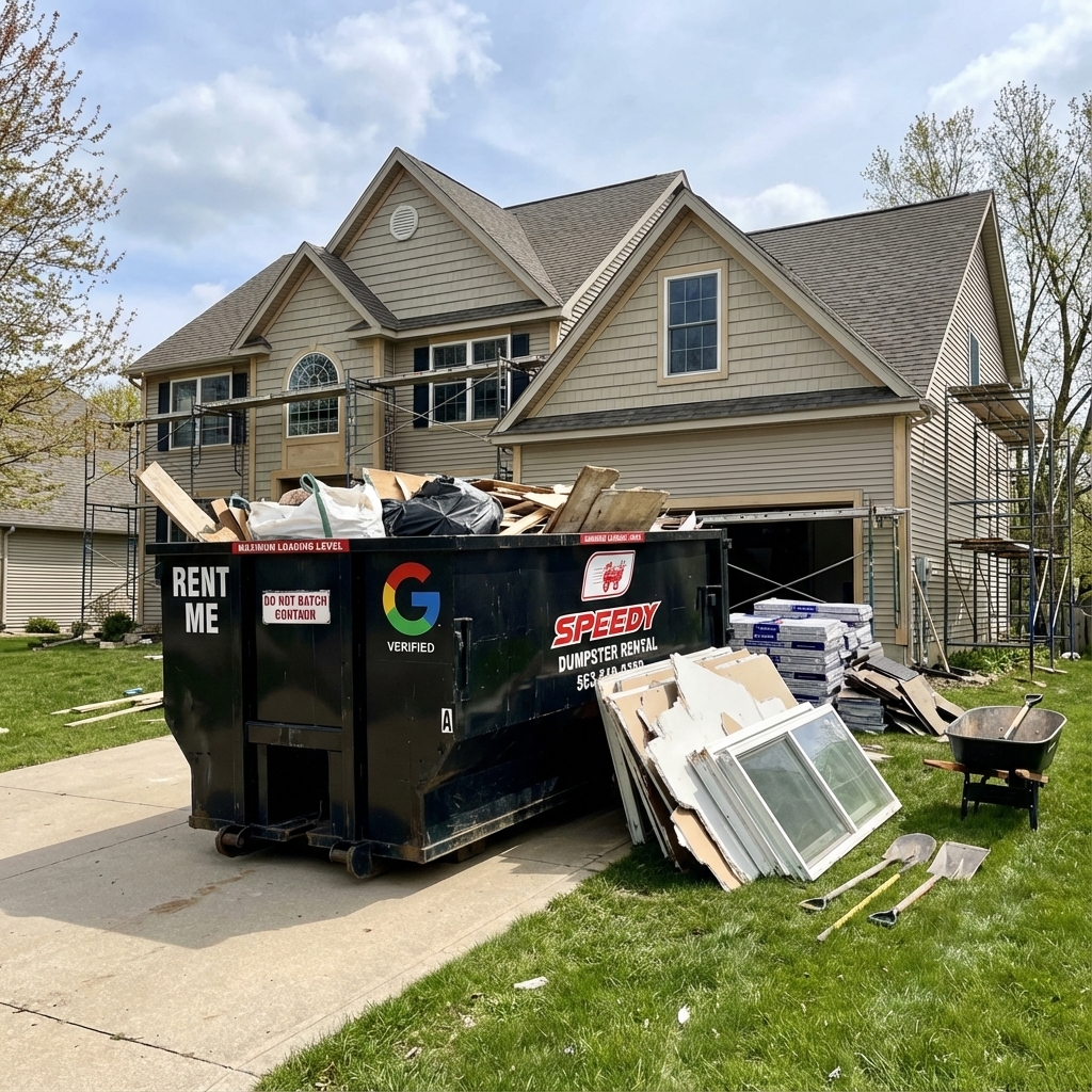 Speedy dumpster rental service 