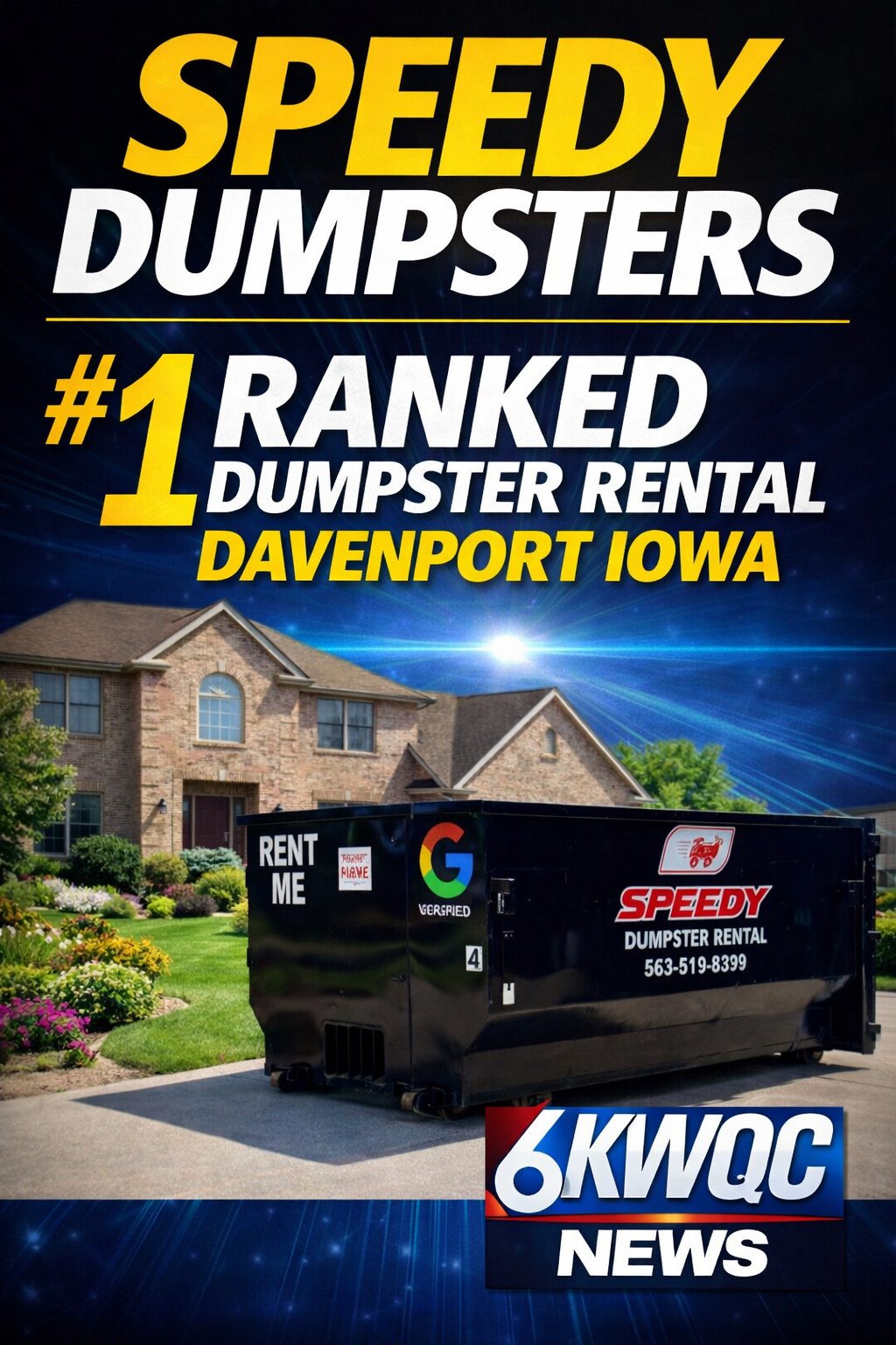 Speedy dumpster rental service 