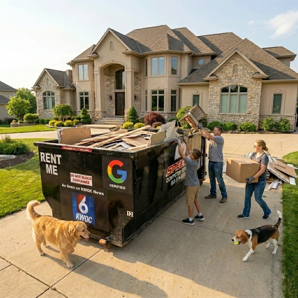 Speedy dumpster rental service 