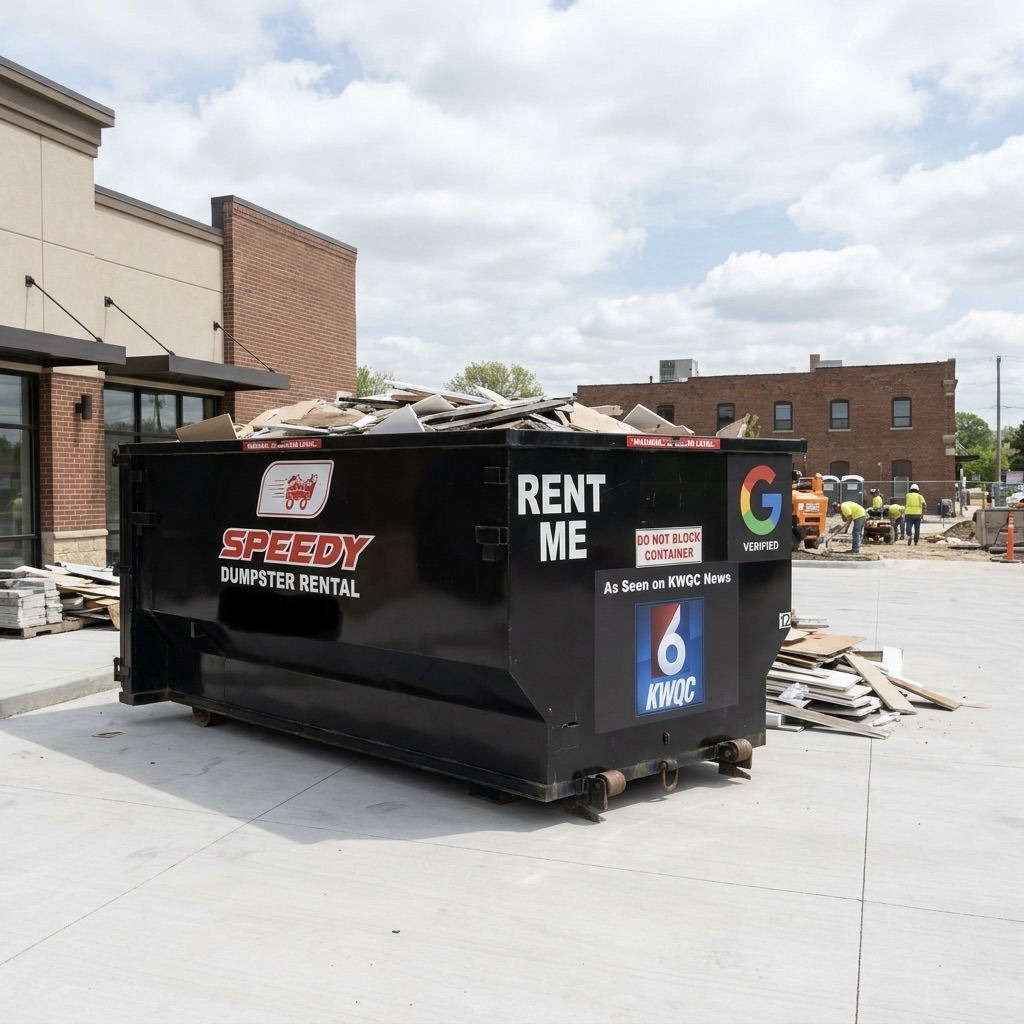 Speedy dumpster rental service