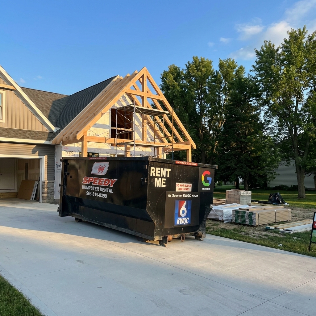 Speedy dumpster rental service